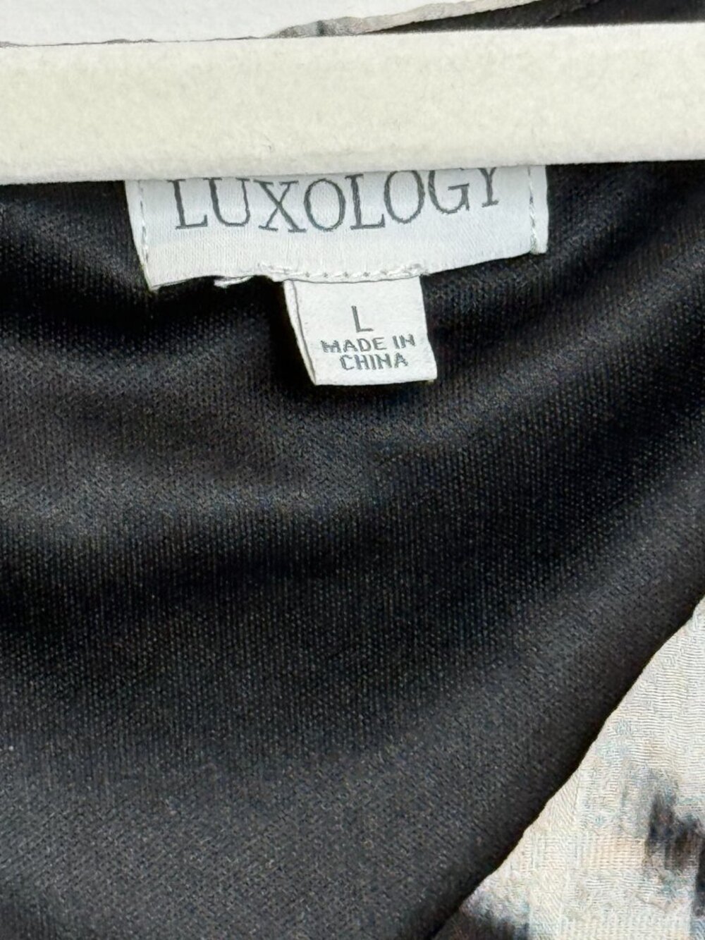Luxology Womens Size L Black White Tiered Midi Dress Belted Puff Sleeve - Picture 3 of 13